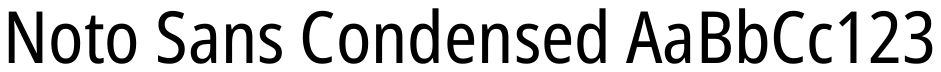 Noto Sans Condensed